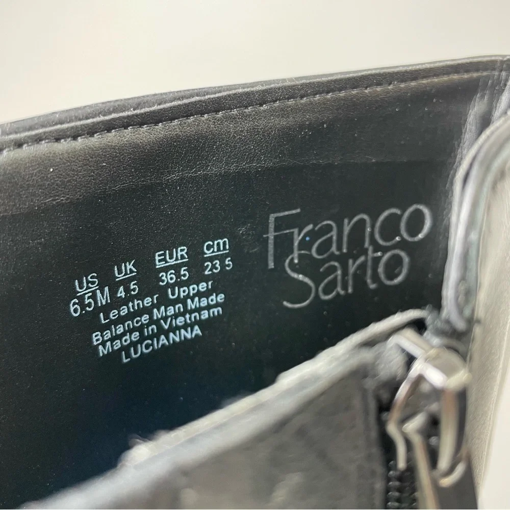 𝅺FRANCO SARTO LUCIANNA BLOCK HEEL TALL BOOT SIZE 6.5